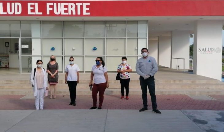 translated from Spanish: Intense campaign of sanitization in the medical units of El Fuerte