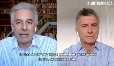 Macri reappeared: "Government tried to advance free speech"