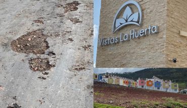 translated from Spanish: Neighbors of Views of the Huerta de Morelia, denoue the construction company for non-compliance