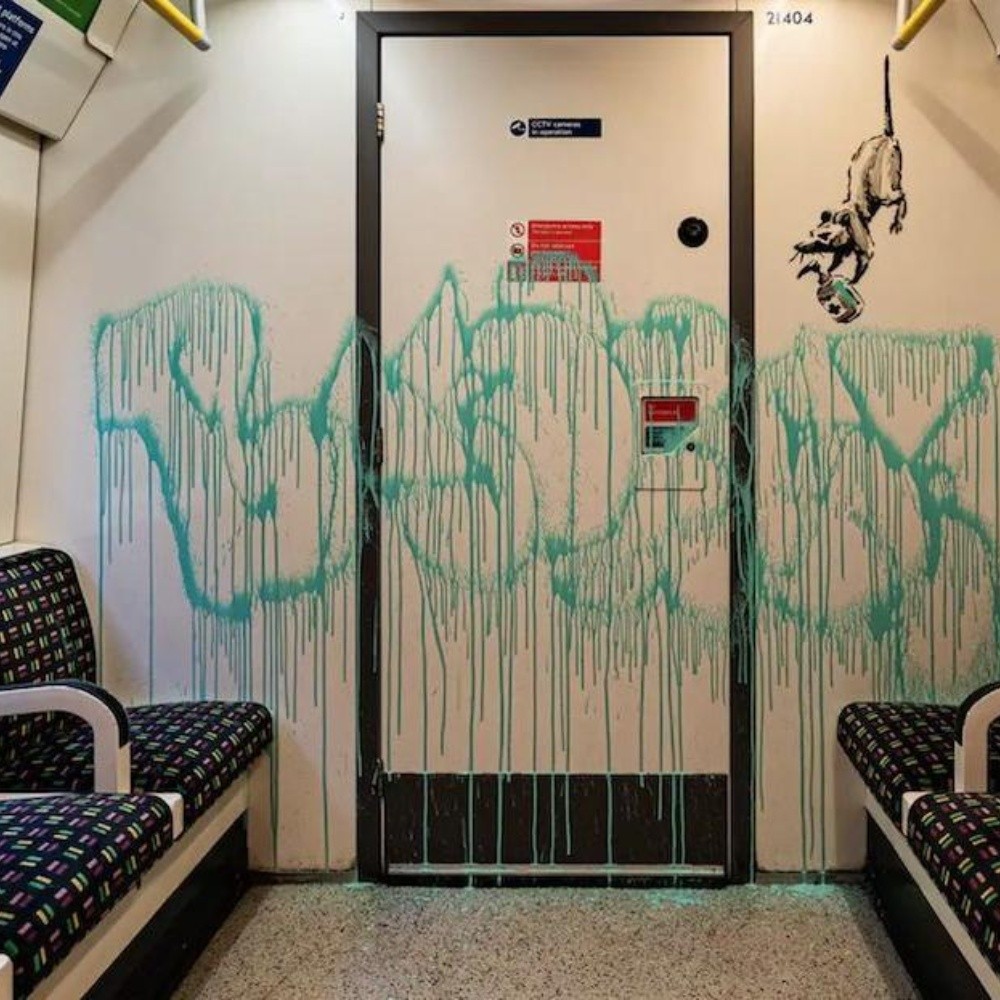 On the London Underground they erase Banksy's work that may have been valued at mdd