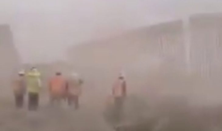 translated from Spanish: Storm ‘Hanna’ breaks down a border wall between Texas and Tamaulipas (Video)