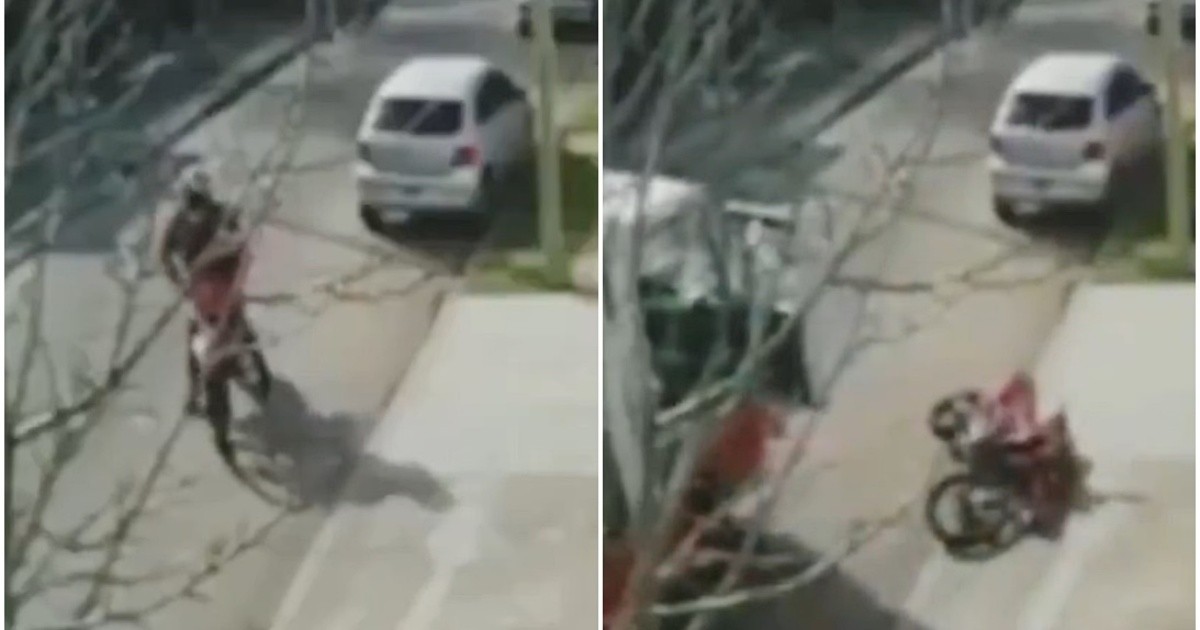 Villa Bosch: sodero rammed a motorbike that assaulted a woman in the street