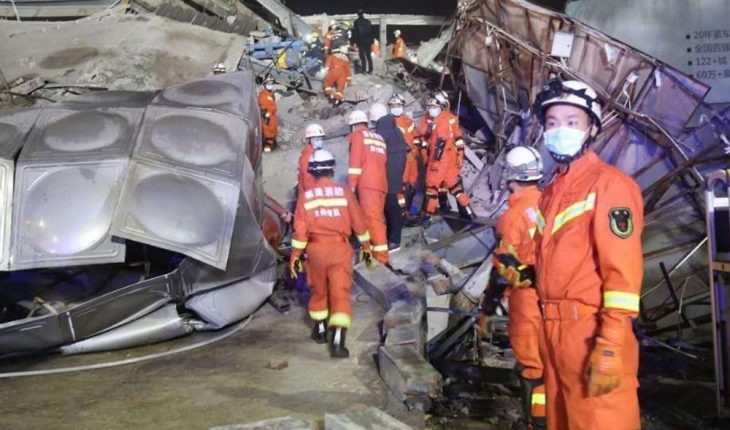 Al menos 17 muertos por el derrumbe de un restaurante en China
