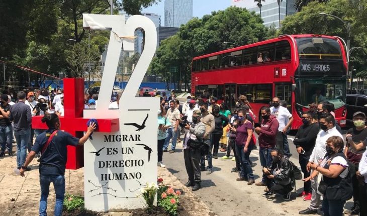 Colocan antimonumento para las víctimas de la masacre de San Fernando