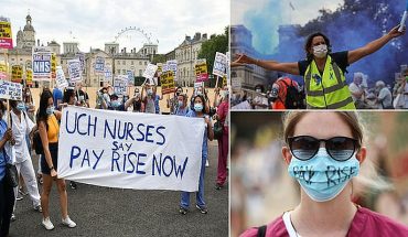 Médicos británicos protestan para que reconozcan su trabajo ante la pandemia