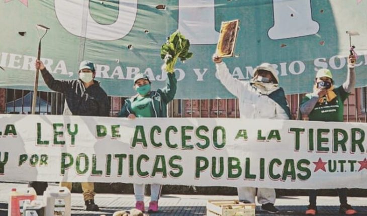 Productores reclamaron en Plaza de Mayo por una ley de acceso a la tierra