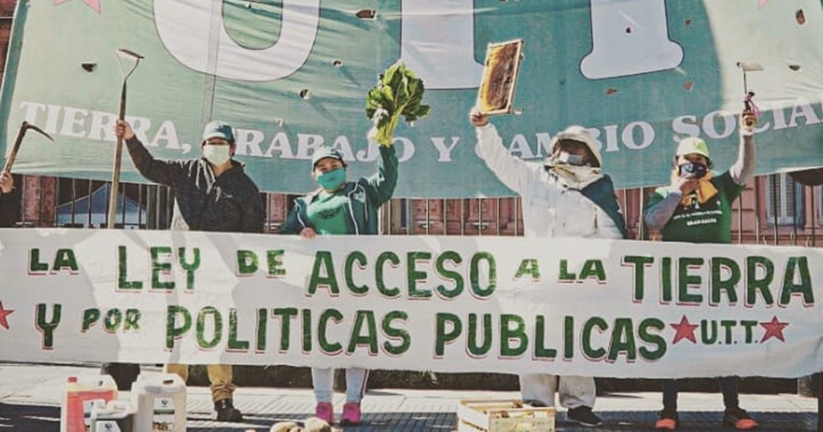 Productores reclamaron en Plaza de Mayo por una ley de acceso a la tierra