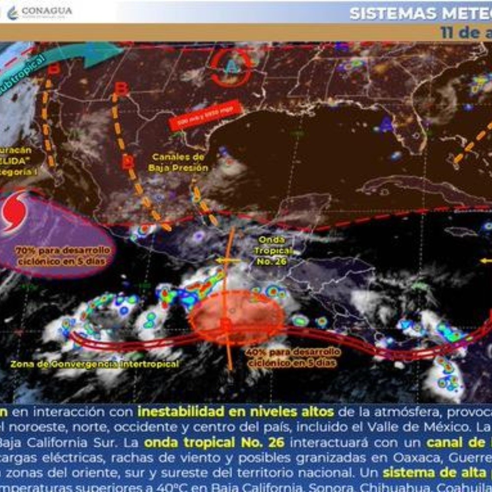 Pronóstico del clima de hoy: Huracán Helida traerá lluvias en Baja California Sur