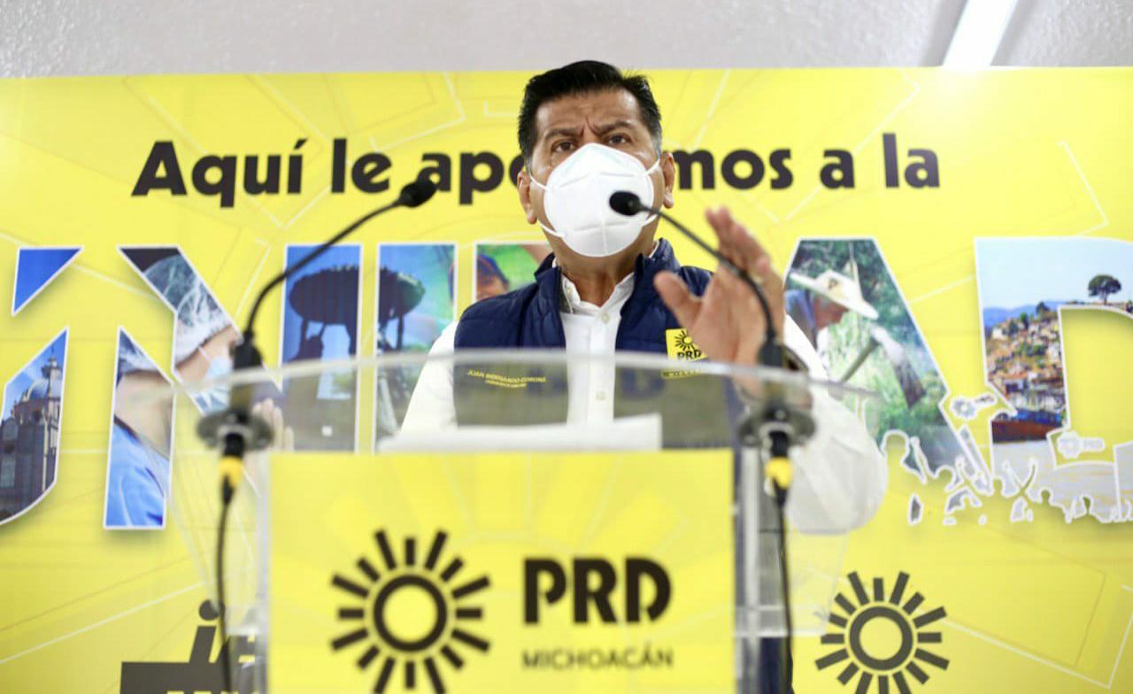 Que asuma su responsabilidad ante la pandemia", PRD Michoacán a Raúl Morón