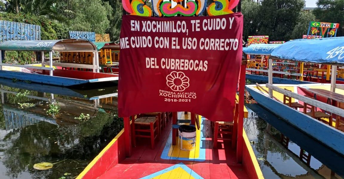 Reabren trajineras de Xochimilco con nuevo horario y medidas de higiene