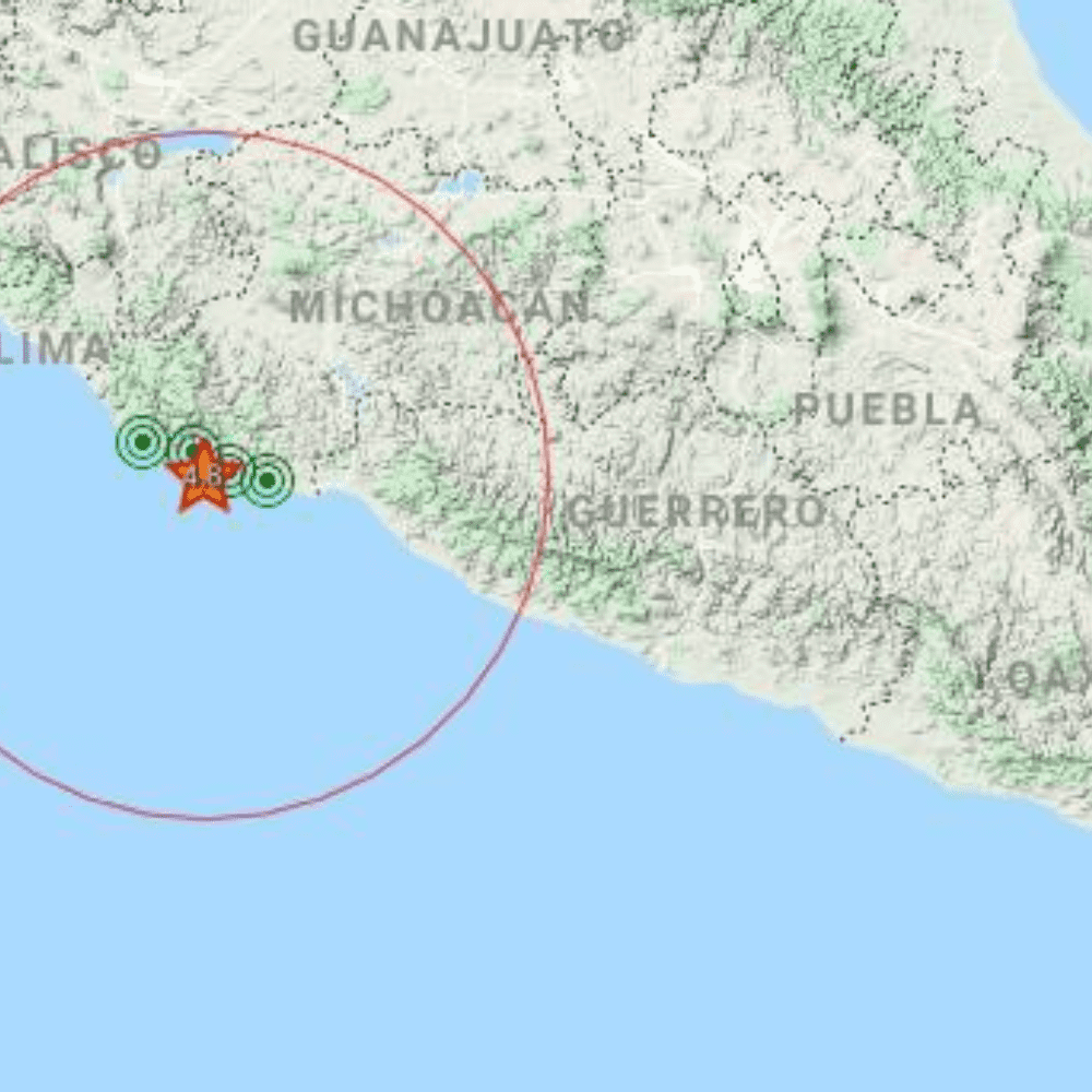 Registran sismo de 4.8 grados en La Mira, Michoacán