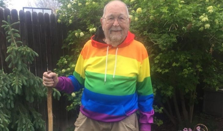 Un abuelo contó con entusiasmo que es gay recién a sus 90 años