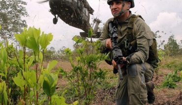 Four Colombian military killed in armed attack when they eradicated coca