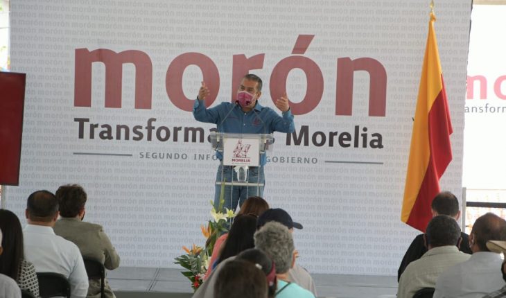 translated from Spanish: Raúl Morón reports that he has invested more than 70 million pesos in Tenencia de Santa María de Guido and Colonia Trincheras
