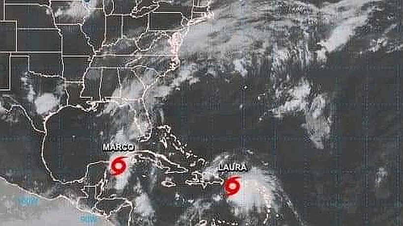 Storms Laura and Marco create potentially historic threat to US