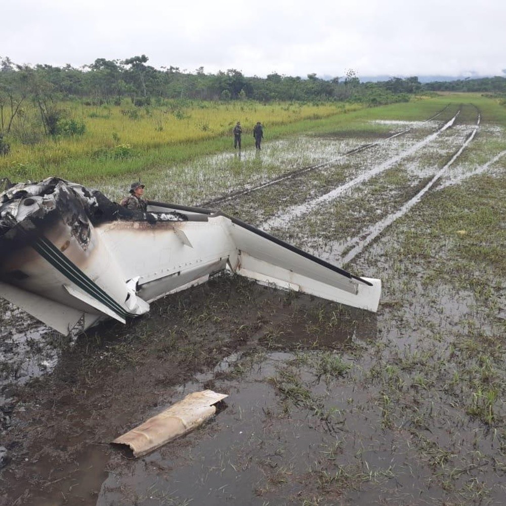 They find burned plane and 735 kilos of cocaine in northern Guatemala