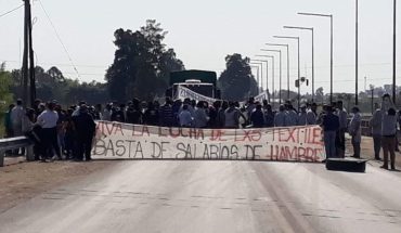 translated from Spanish: Two Vicentin workers were assaulted at a demonstration