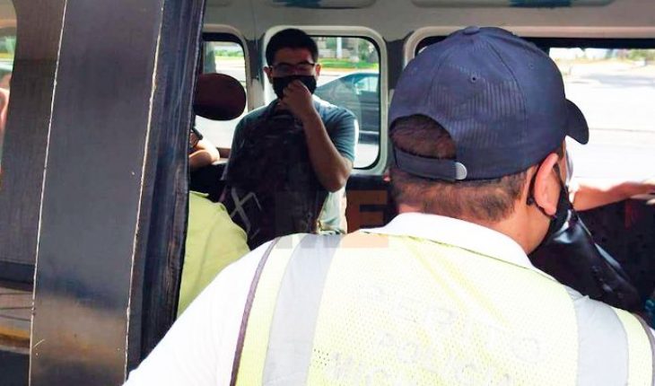 Continúan exhortando  a la población a utilizar cubrebocas en el transporte público en Michoacán