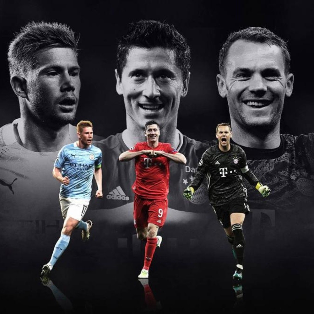 De Bruyne, Lewandoski y Neuer, candidatos a mejor jugador del año de la UEFA
