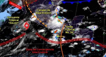 Pronóstico del clima de hoy: Tormenta Tropical Julio afectará estados del Pacífico