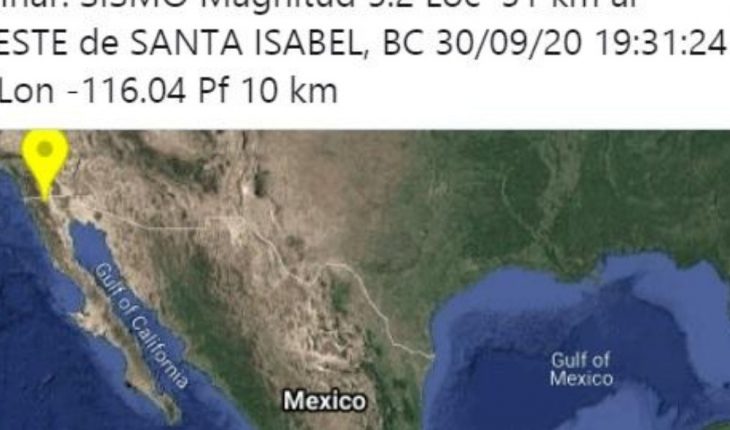 Sismo de 5.2 grados sacude el norte de Baja California