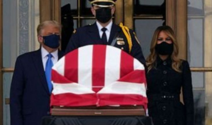 Trump es abucheado en el funeral de la jueza Ginsburg