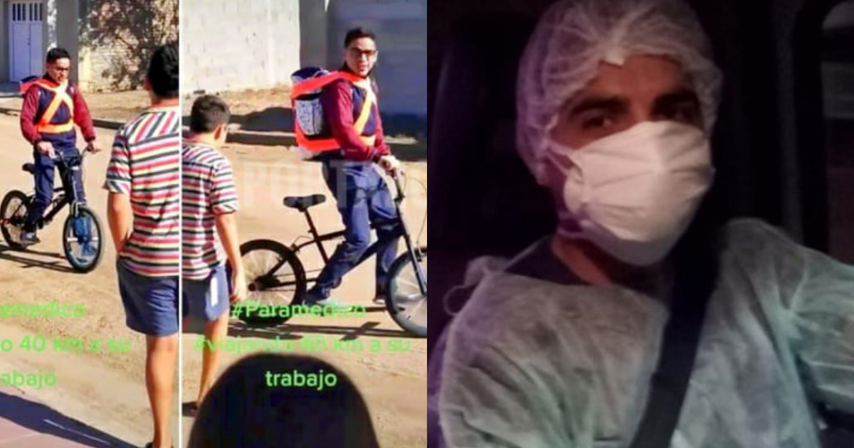 Un paramédico recorría 100 km para llegar al trabajo, le donaron una moto y lo despidieron