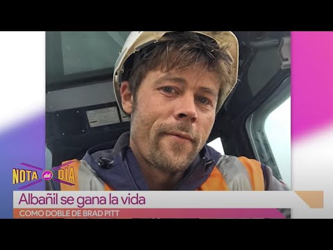 Albañil se convierte en doble de Brad Pitt | Vivalavi