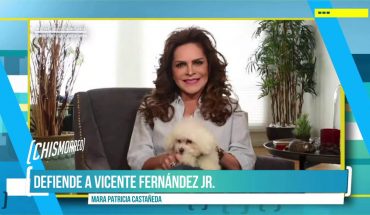 Video: Mara Patricia defiende a Vicente Fernández Jr. | El Chismorreo