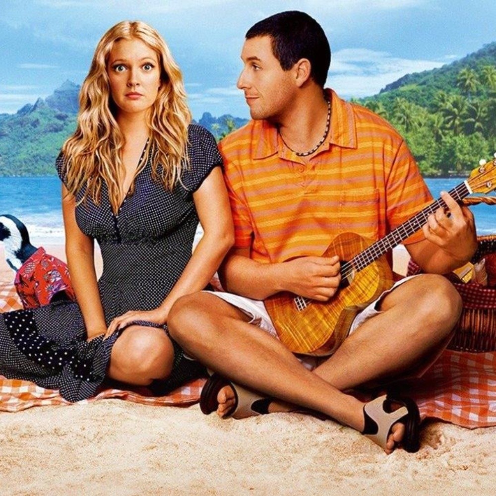Adam Sandler and Drew Barrymore relive "As if it were the first time"
