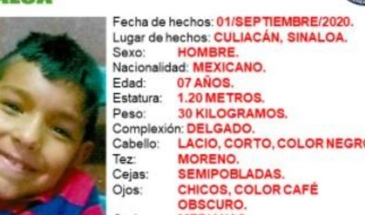 translated from Spanish: Amber Alert activated by Henry, missing child in Culiacán