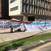 Migrant and DD organizations. HH protested outside Colombia embassy: Chile is set to rule on police abuse