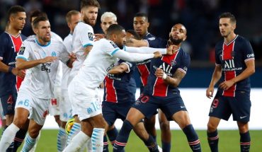 translated from Spanish: Scandal in the classic that Olympique de Marseille beat the PSG: trumpets and five expelled
