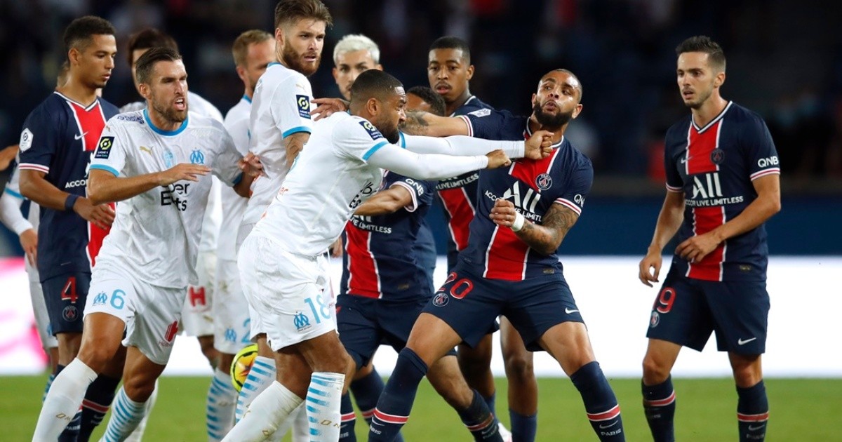 Scandal in the classic that Olympique de Marseille beat the PSG: trumpets and five expelled