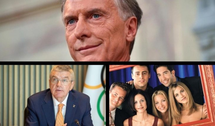 translated from Spanish: They interned Mauricio Macri, falling economy, fires in Cordoba, about the Tokyo Olympics, 26 years of the premiere of “Friends” and more…