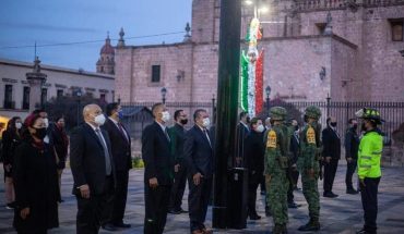 translated from Spanish: Without contingency macros, Morelia government commemorates 19S victims
