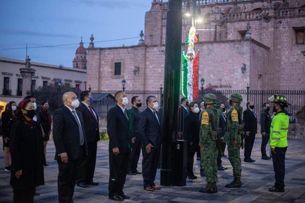 Without contingency macros, Morelia government commemorates 19S victims