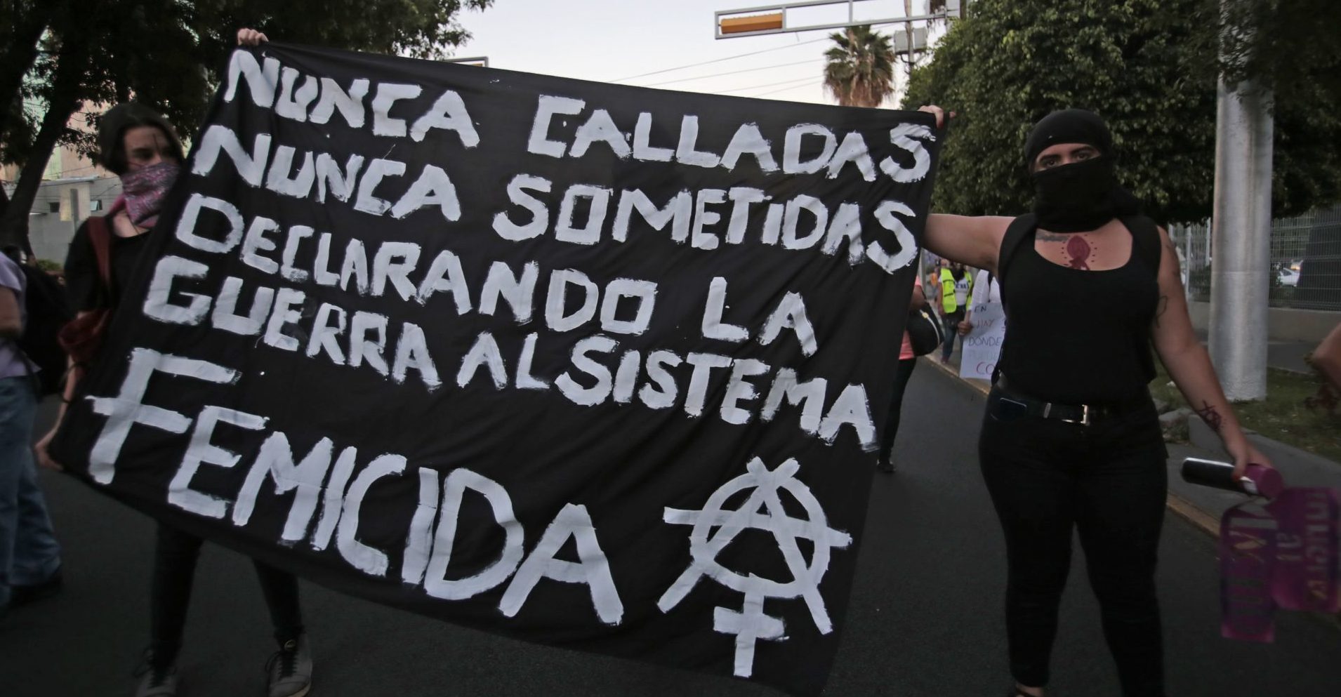 Women perform Antigrita in Guadalajara; demand justice for femicides