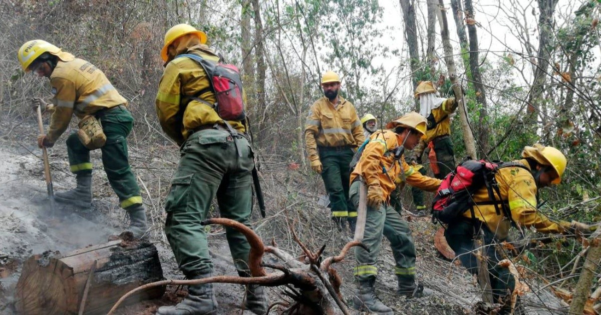 Día 25 de lucha contra los incendios en el Parque Nacional Calilegua