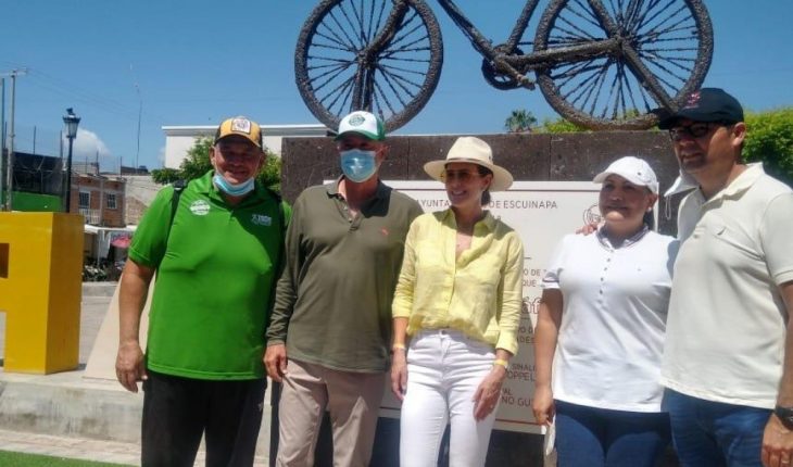 Invita Quirino Ordaz a utilizar bicicletas en Escuinapa