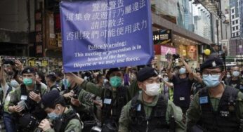 La policía de Hong Kong arresta a 60 por protestar en un feriado en China