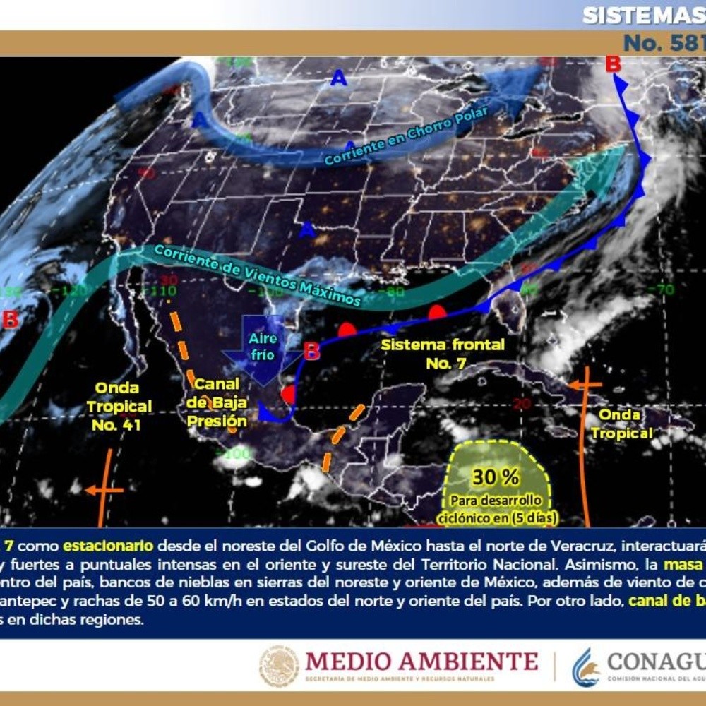 Climate in Mexico: rains will affect several states