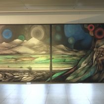 Exhibition "Sons of the Universe" by Fernando Daza in Space Art of the Civic Center of Lo Barnechea