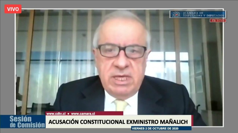 Mañalich defended himself in Congress on constitutional indictment against him: "I recognize that we have and have made mistakes"