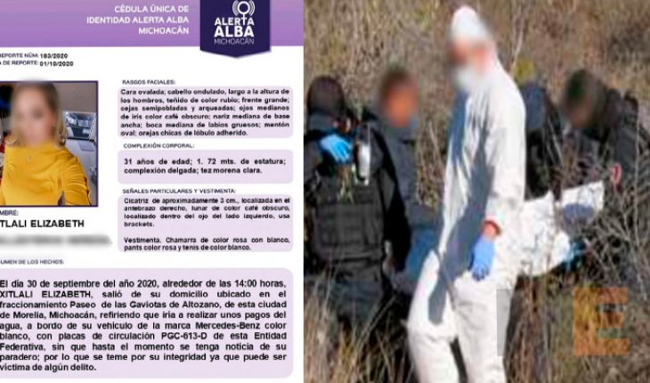 translated from Spanish: Missing woman in Morelia is located lifeless in Guanajuato