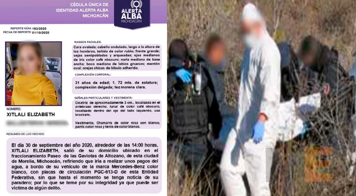 Missing woman in Morelia is located lifeless in Guanajuato
