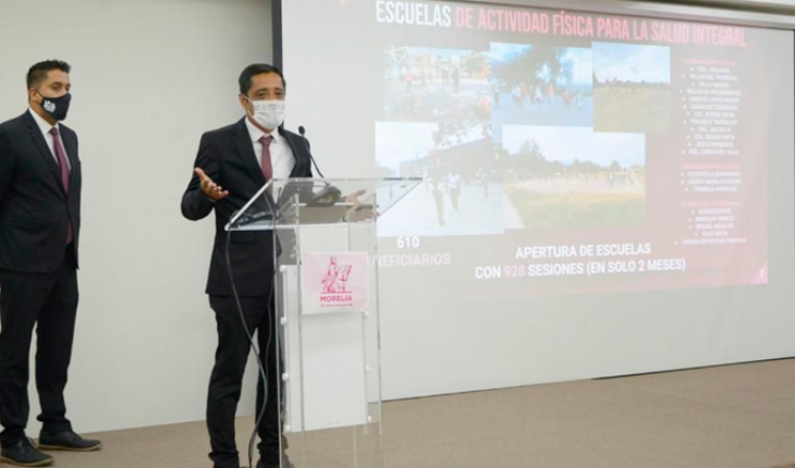 translated from Spanish: Morelia government promotes with actions and programs the masification of sport