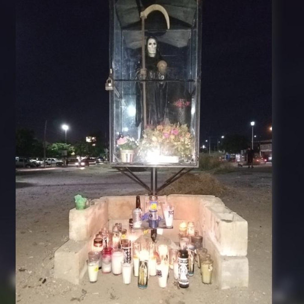 They set up altar to venerate the Holy Death in Culiacán, Sinaloa