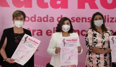 translated from Spanish: With Ruta Rosa, DIF Morelia commemorates breast cancer month