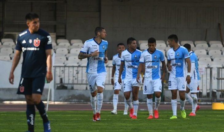translated from Spanish: With a goal by Carlos Muñoz Antofagasta he defeated the U 1-0